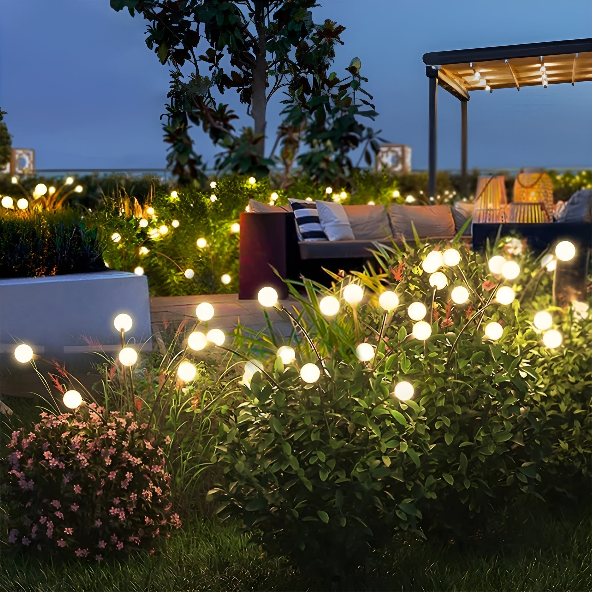 Solar Sparkle - Magische Buitenverlichting met Vuurvliegeffect