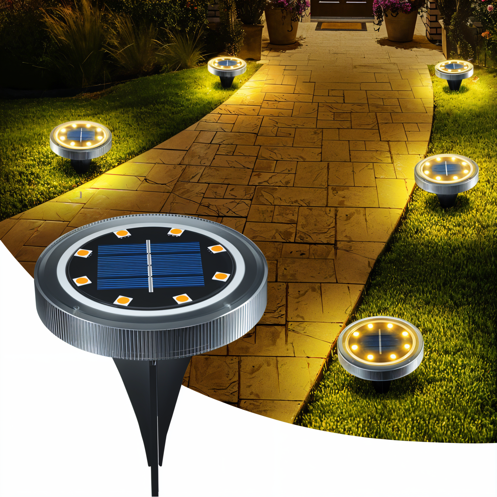 SunSparkle - 2-Pack LED Solar Buitenverlichting