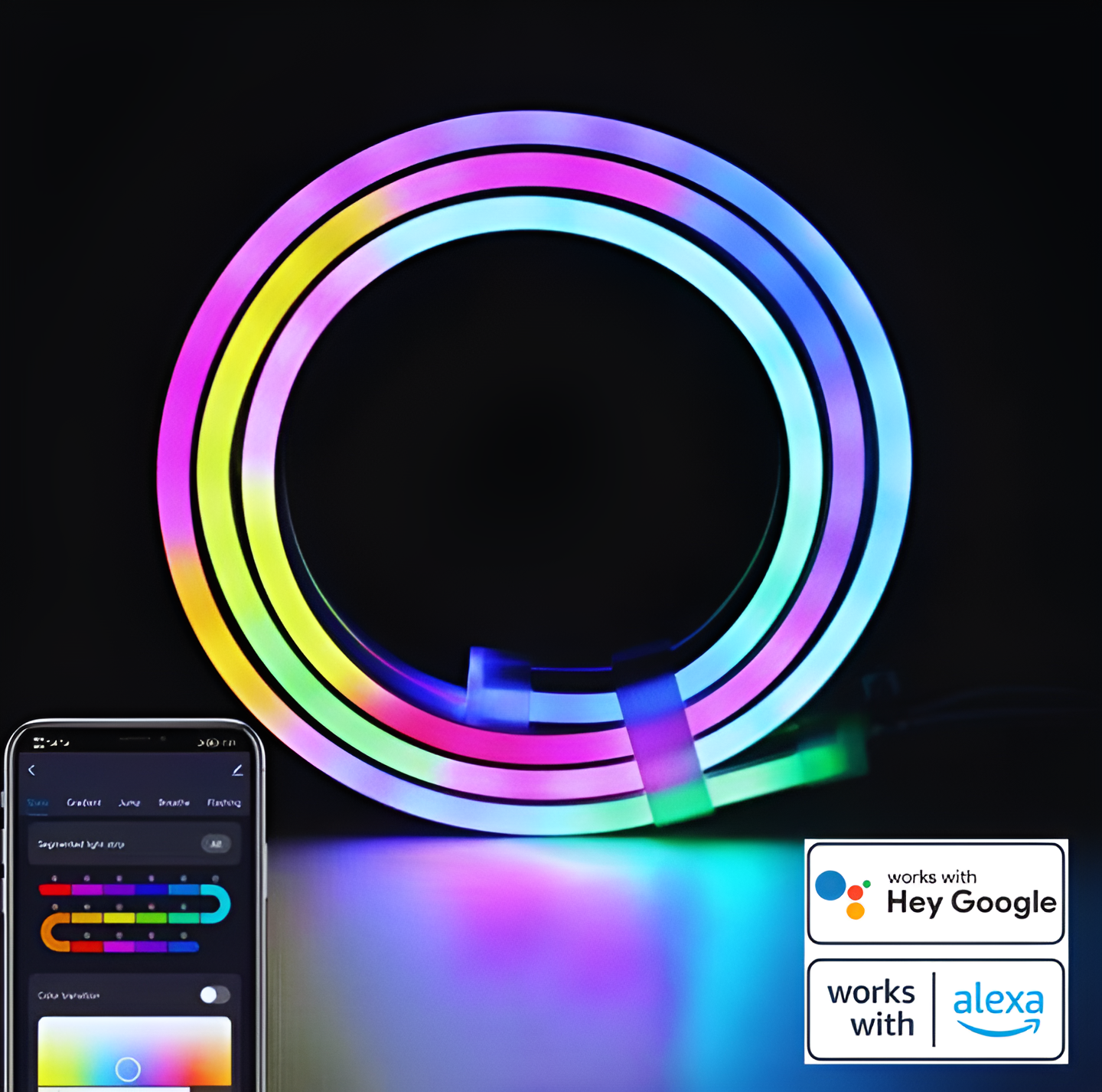 SyncGroove LED - Dreamcolor Smart Strip Lichten met App-bediening