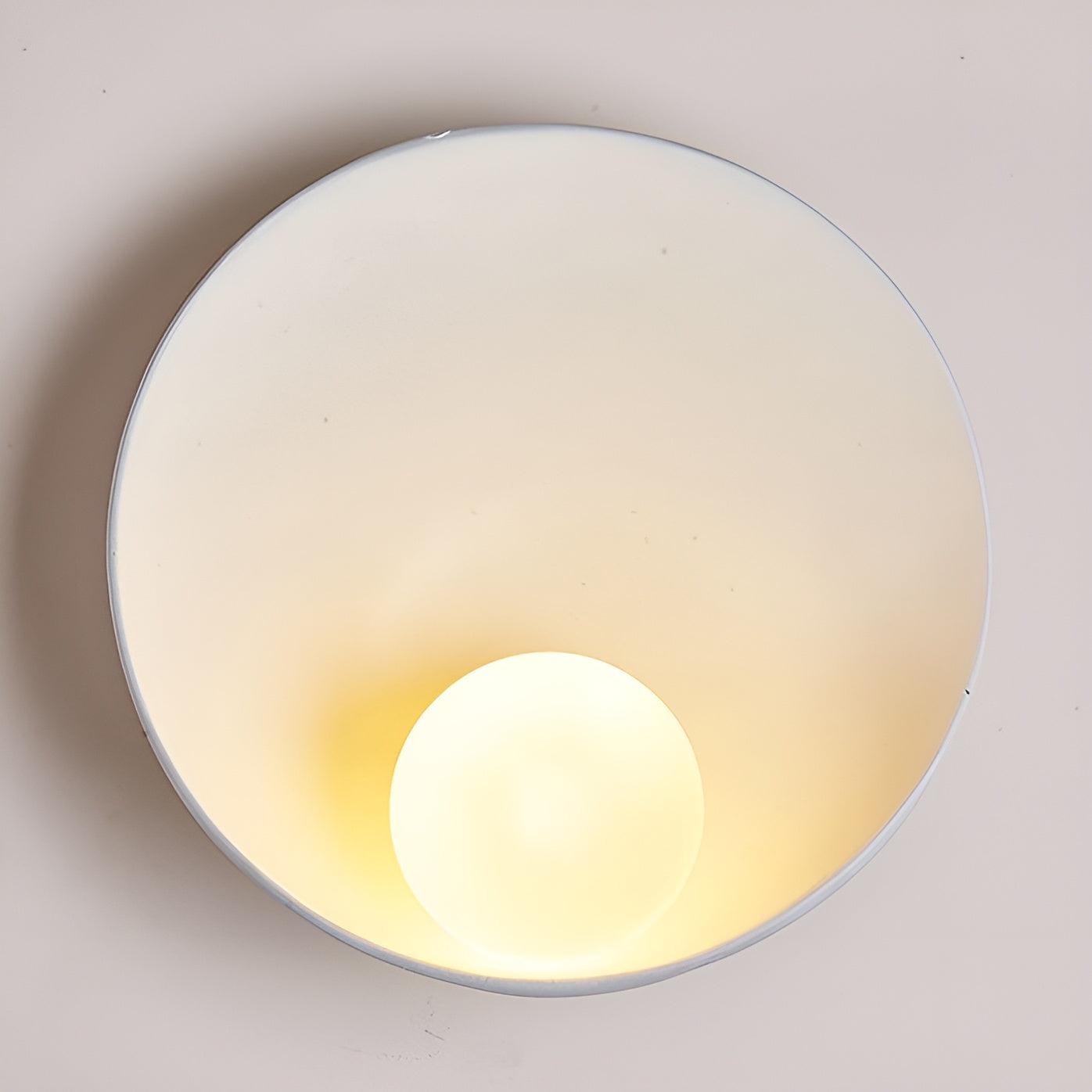 White Pearl Lamp - Witte Wandlamp met Wabi-Sabi Design