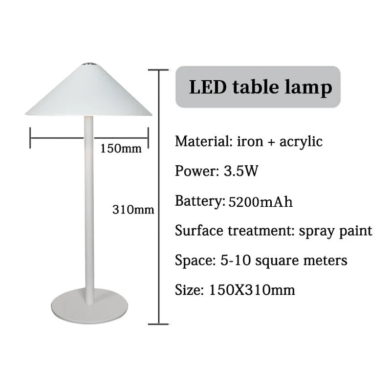 LumiFlex - Draadloze LED Bureaulamp