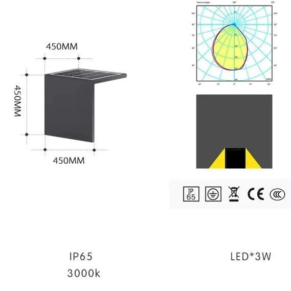 Block Lane Outdoor Solar Light - Solar Buitenlamp