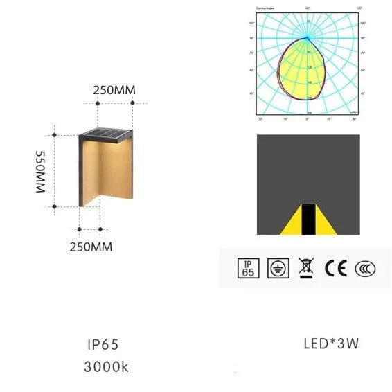 Block Lane Outdoor Solar Light - Solar Buitenlamp