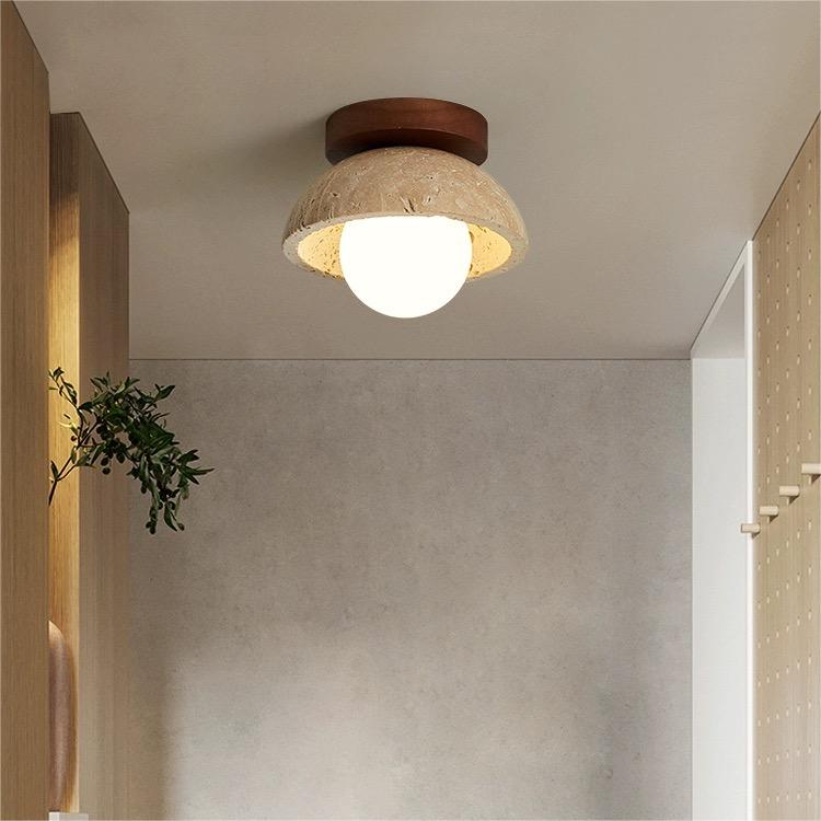 Industriele Moderne Beige Steen Wandlamp