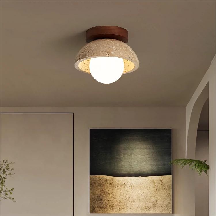 Industriele Moderne Beige Steen Wandlamp