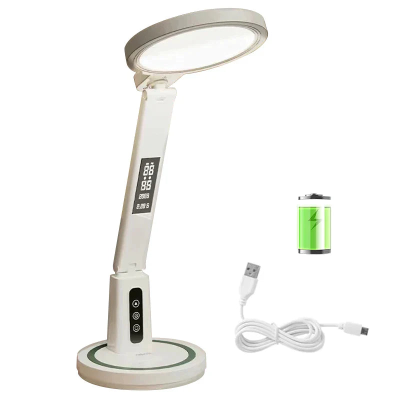 LumiTime - Multifunctionele LED Bureaulamp met Klok