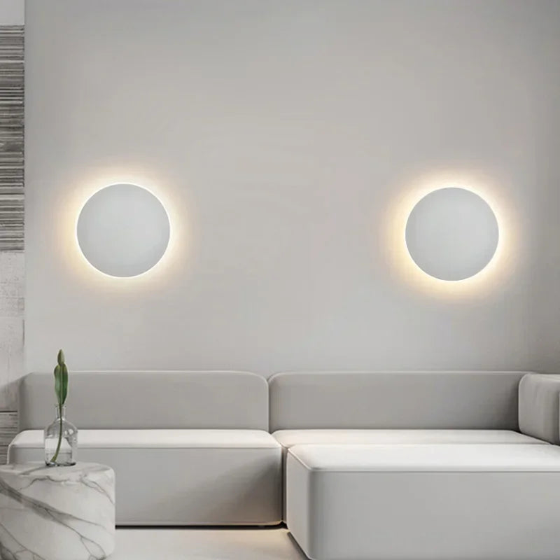 SleekGlow - Moderne Ronde LED Wandlamp