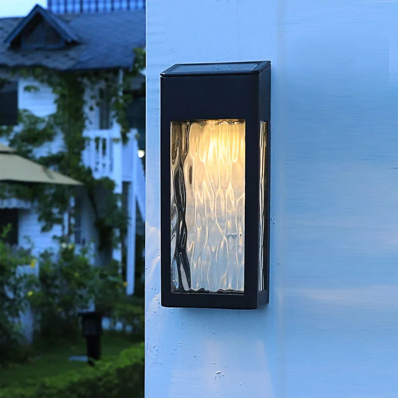 SolarLume - Zonne-Energie Wandlamp Buiten – LED Buitenverlichting met Automatische Schemeringssensor