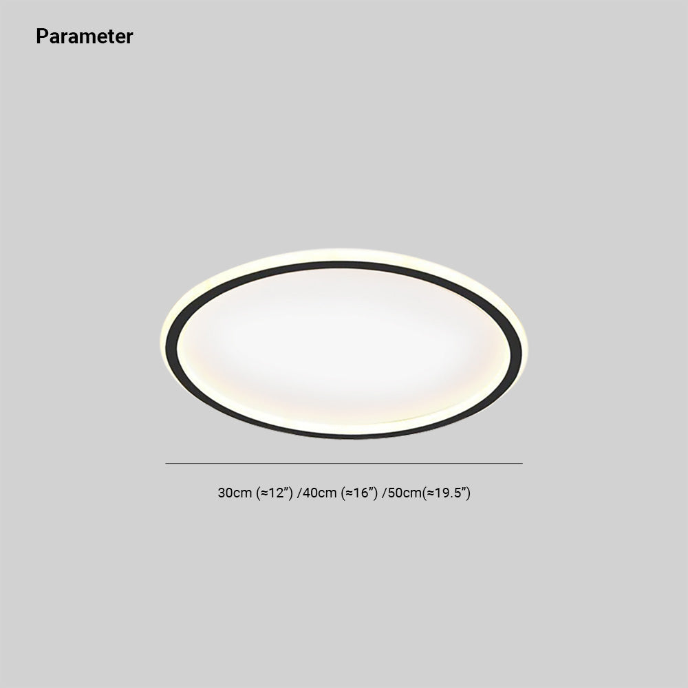 LunaNova - Moderne Ronde LED Plafondlamp Metaal/Acryl