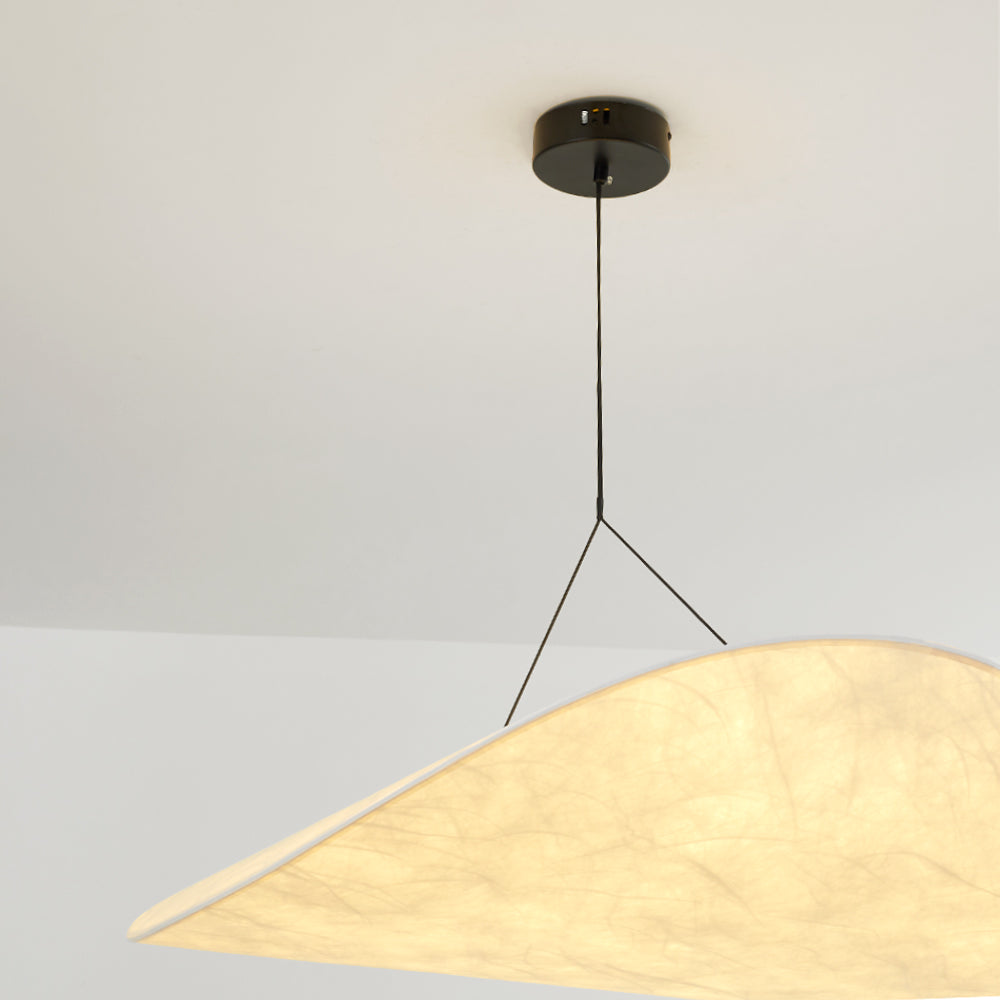 LunaLux Moderne LED Hanglamp van Metaal en Kunstzijde in Wit voor Slaapkamers