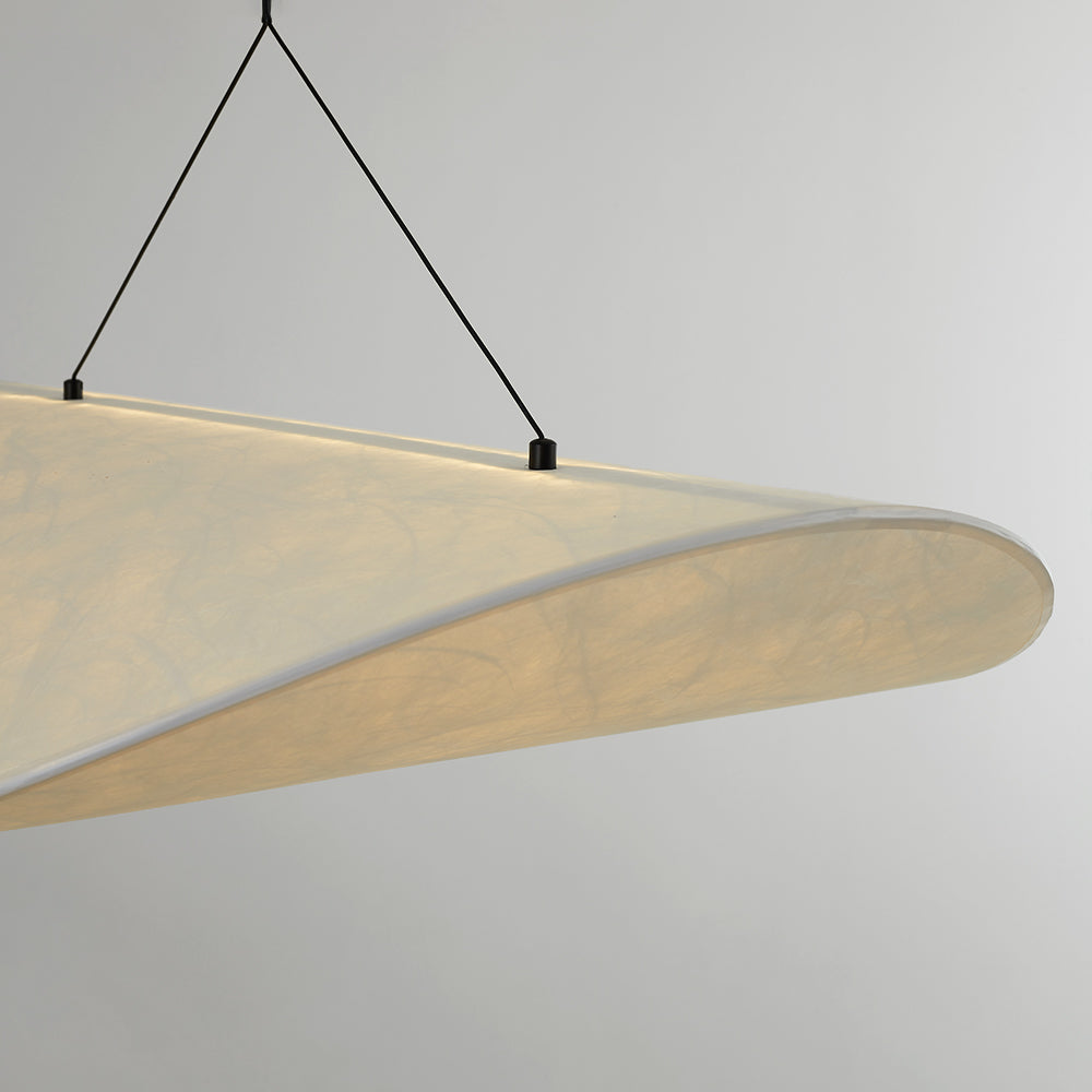 LunaLux Moderne LED Hanglamp van Metaal en Kunstzijde in Wit voor Slaapkamers