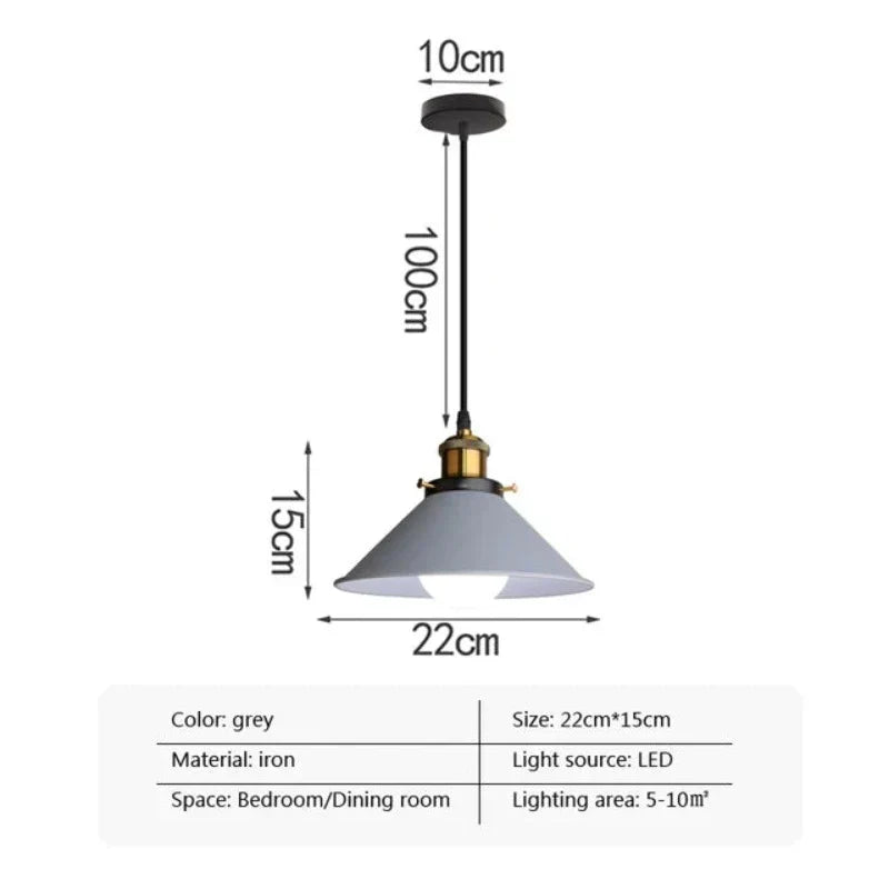 Industrieel Elegance - LED Hoorn Hanglamp