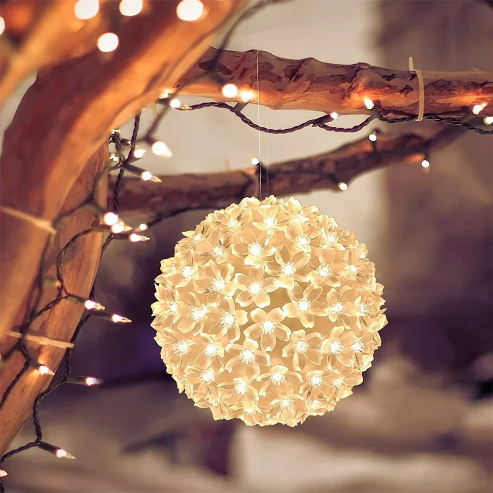 LumiBlossom – Solar Kersenbloesem Slingerlichten voor Tuin – Romantische LED Decoratie voor Buiten