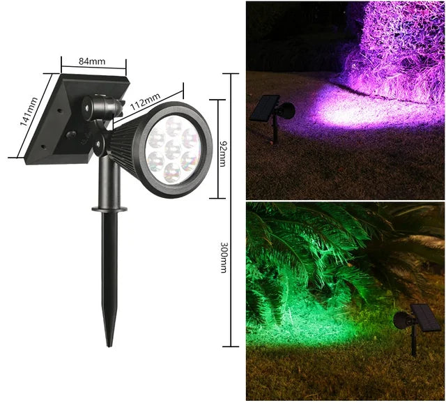 SolarGlow - Solar LED Tuinspot voor Padverlichting – Slank, Weerbestendig & Energiezuinig