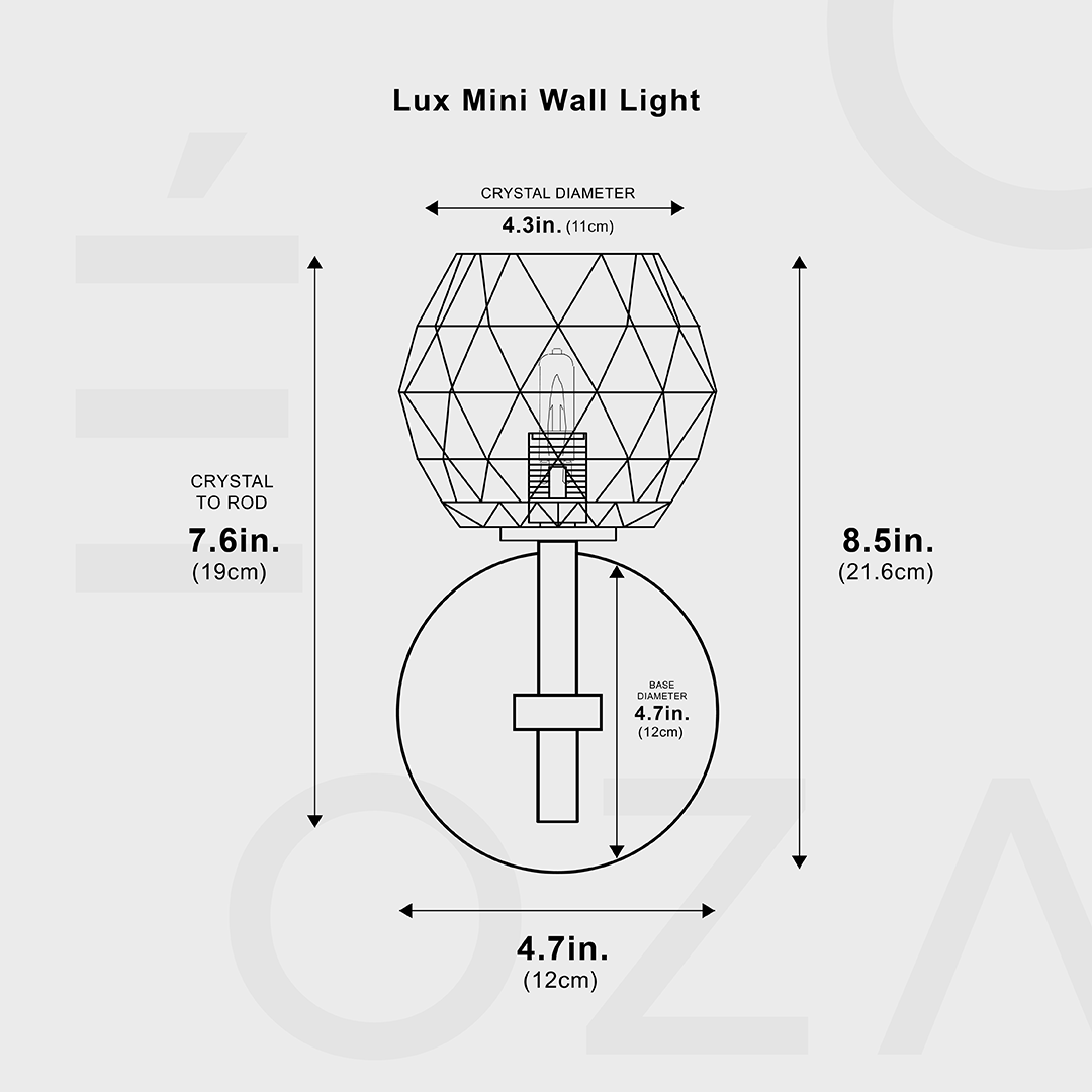 Lux Mini Wandlamp - Compacte Elegantie voor Elke Ruimte