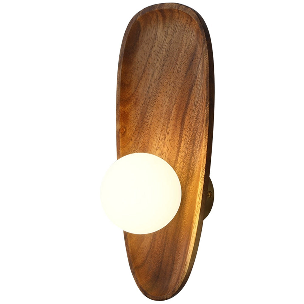 Minimalistische Massief Houten Wandlamp