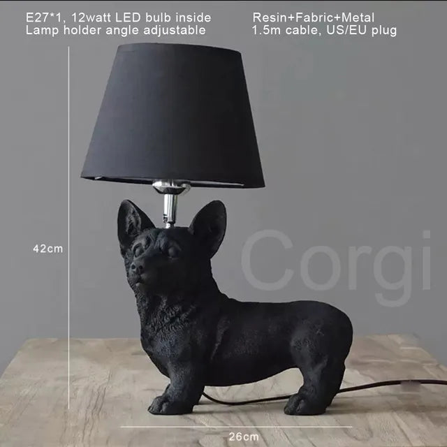 PupElegance - Art Deco Hond Tafellamp