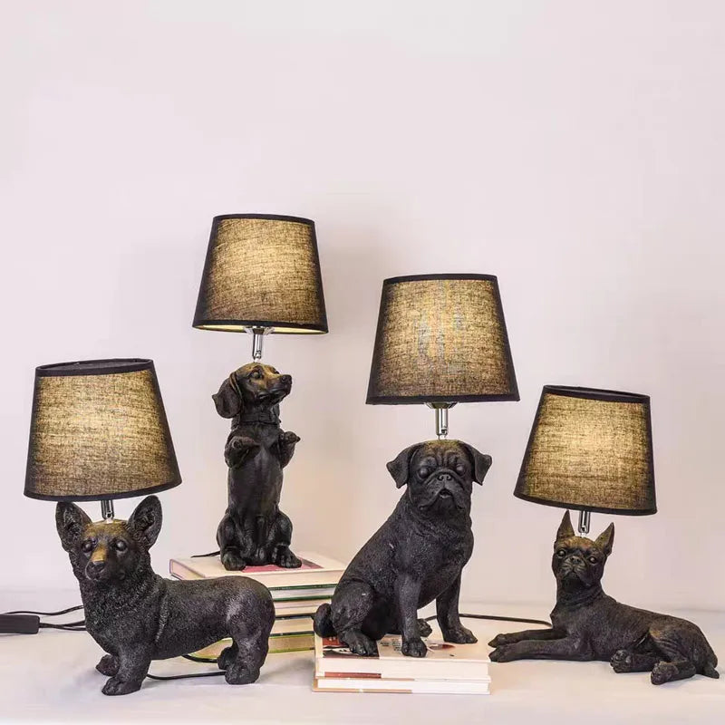 PupElegance - Art Deco Hond Tafellamp