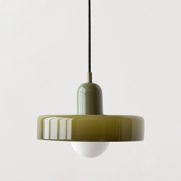 Bauhaus Kleurvolle Glazen Hanglamp