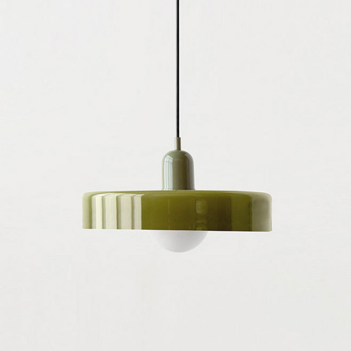 Bauhaus Kleurvolle Glazen Hanglamp