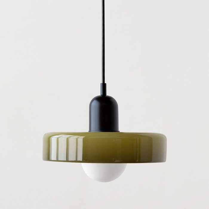 Bauhaus Kleurvolle Glazen Hanglamp