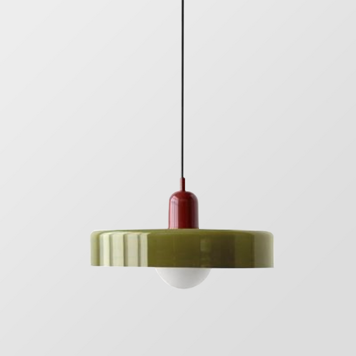 Bauhaus Kleurvolle Glazen Hanglamp