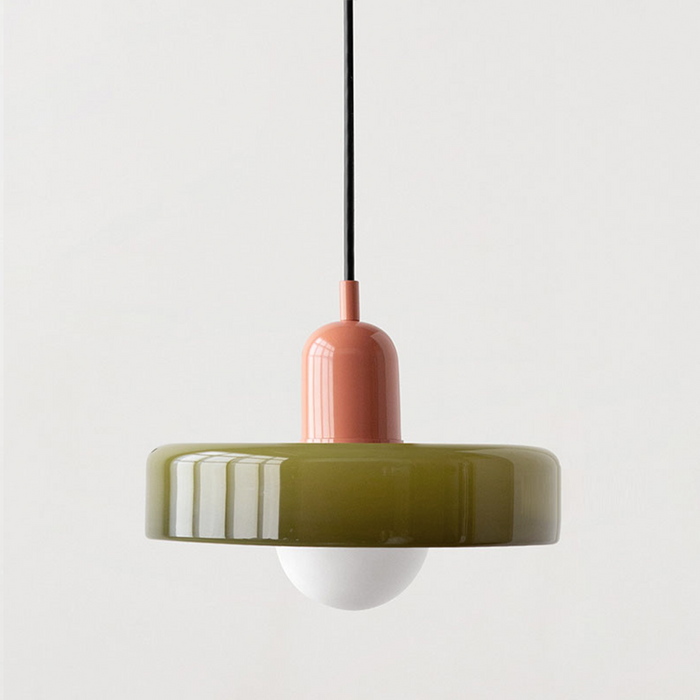 Bauhaus Kleurvolle Glazen Hanglamp