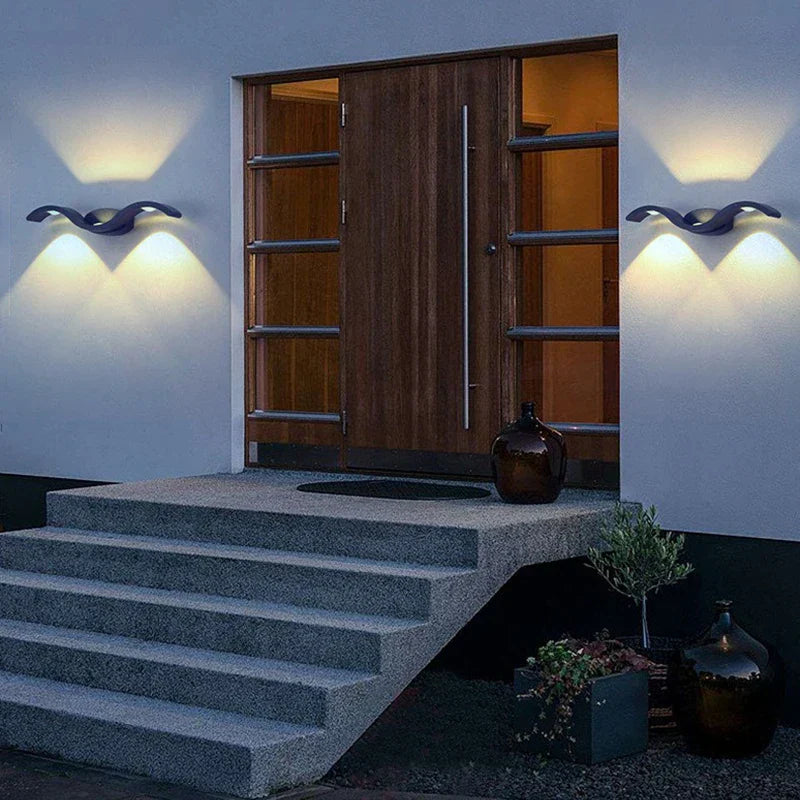 LumiWall - Moderne LED Wandlamp voor Buiten, Weerbestendig & Energiezuinig