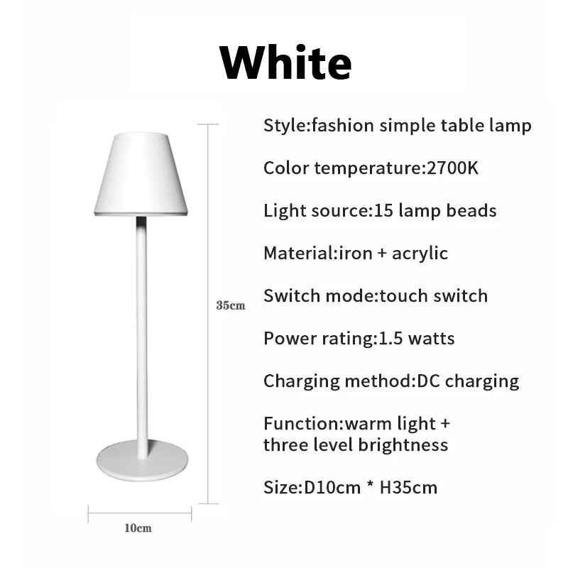 LumiGlide - Oplaadbare LED Tafel en Bureaulamp