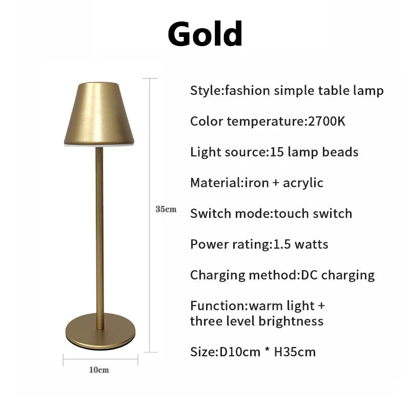 LumiGlide - Oplaadbare LED Tafel en Bureaulamp