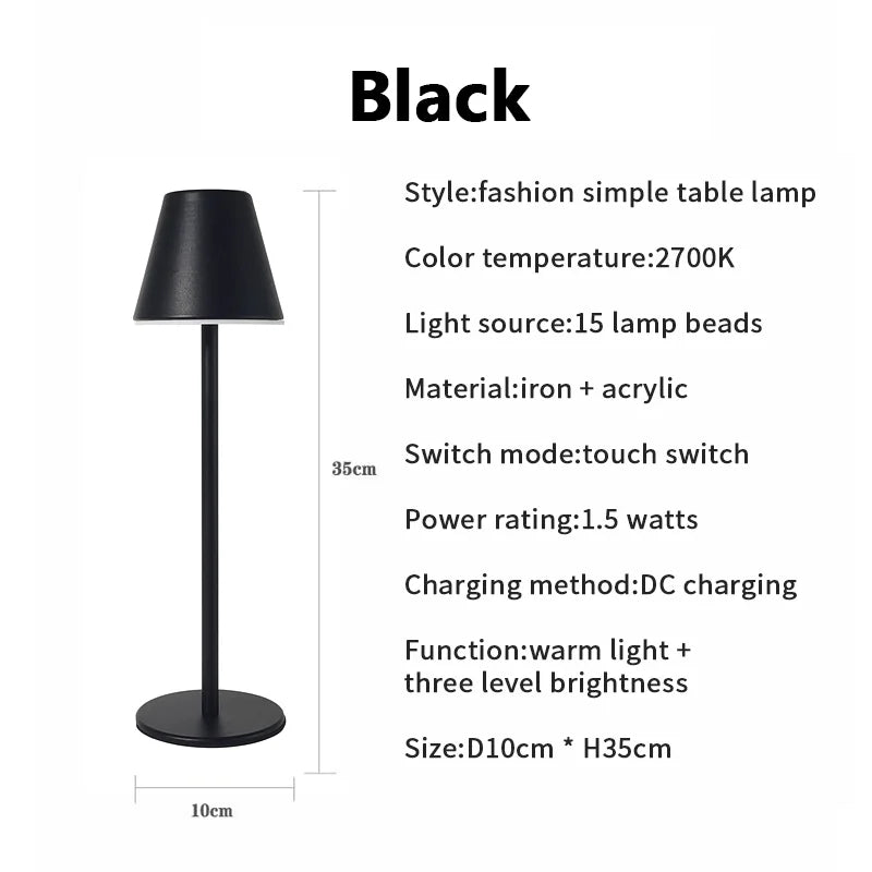 LumiGlide - Oplaadbare LED Tafel en Bureaulamp