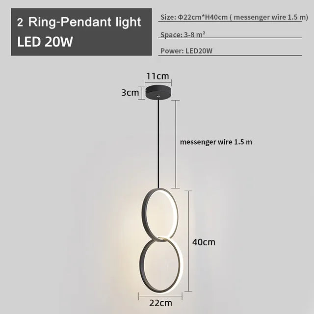 LumenElegance - Moderne LED-Kroonluchter