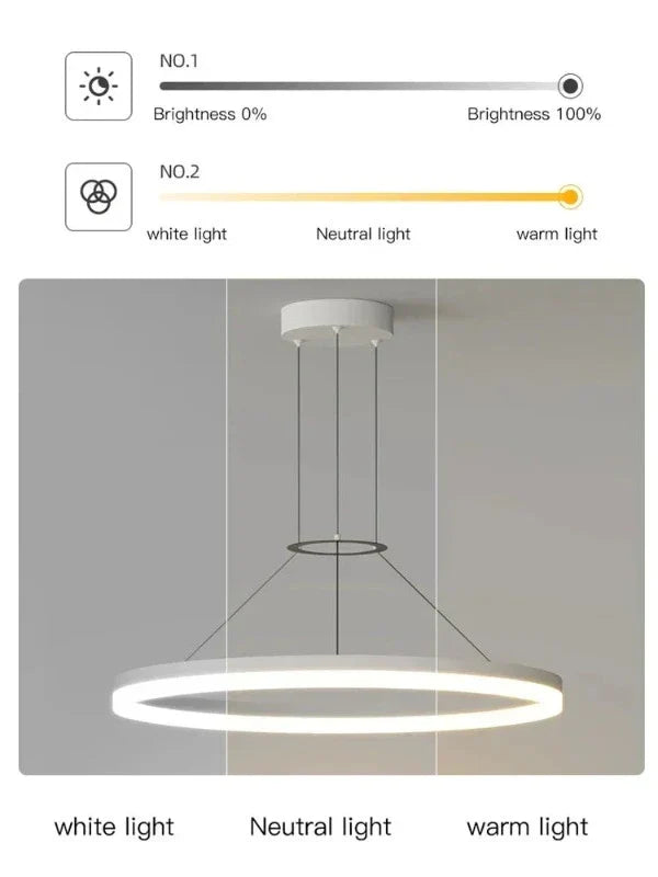 ElegantGlimmer - lanke Moderne Hanglamp