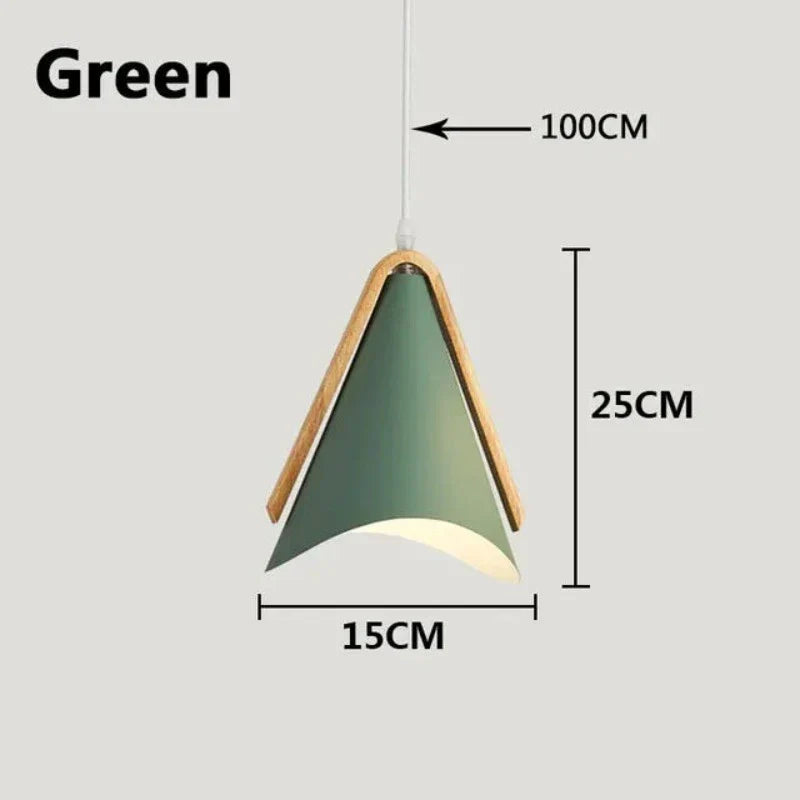 EliLicht - Moderne Hanglamp van Hout en Metaal