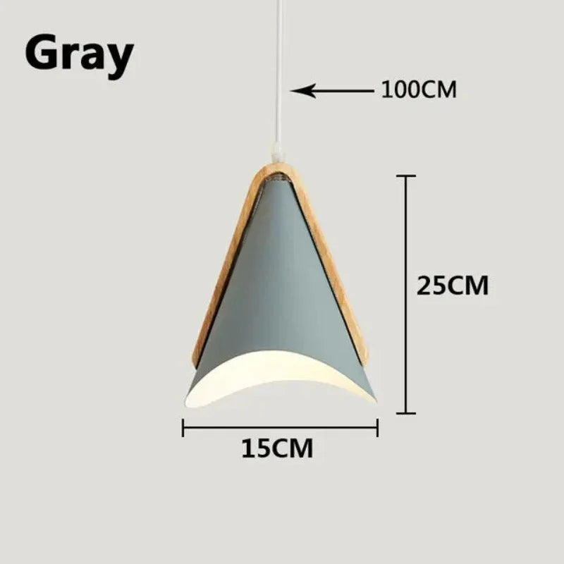 EliLicht - Moderne Hanglamp van Hout en Metaal