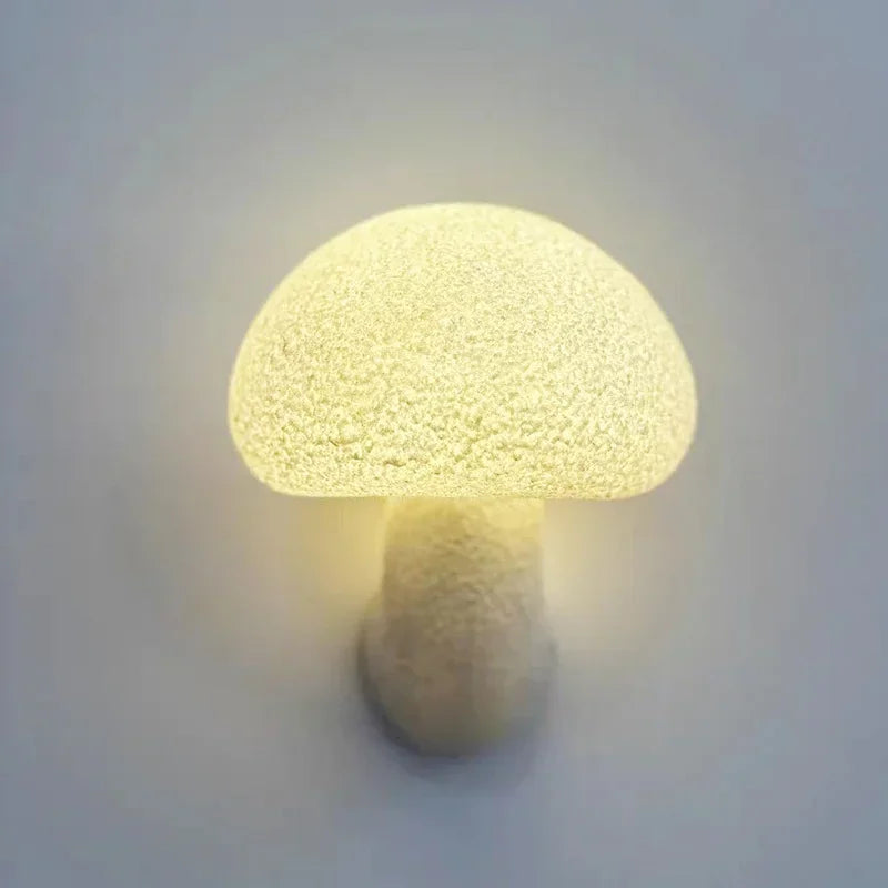 NordicBloom - Witte Paddenstoel Wandlamp | Scandinavisch Design