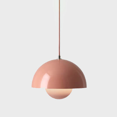 Scandinavische Macaron 1-Licht Halfronde Hanglamp