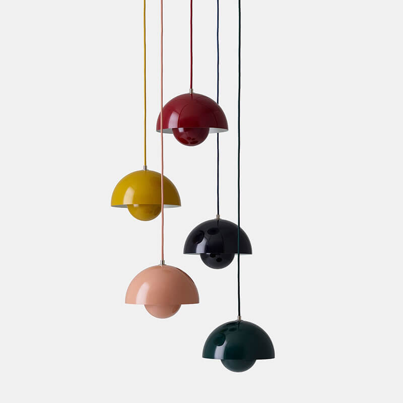 Scandinavische Macaron 1-Licht Halfronde Hanglamp