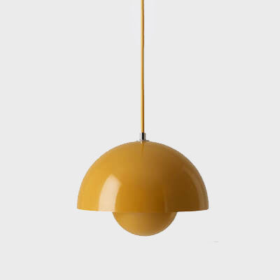 Scandinavische Macaron 1-Licht Halfronde Hanglamp