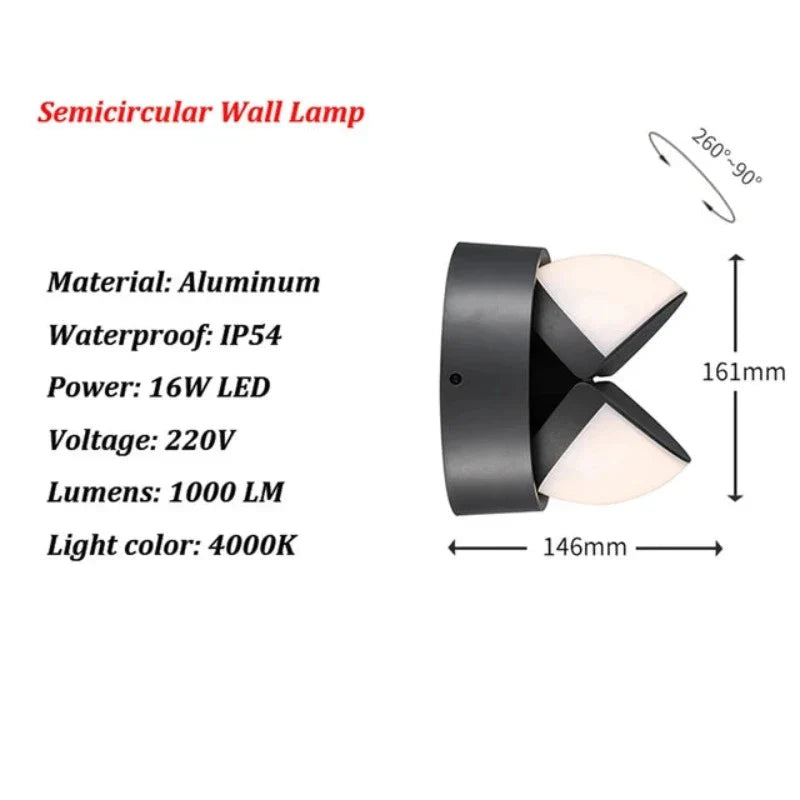 LichtStijl - LED Buitenwandlamp voor Moderne Tuinen