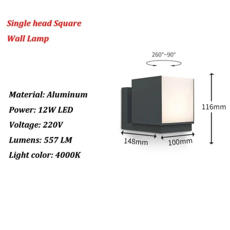 LichtStijl - LED Buitenwandlamp voor Moderne Tuinen