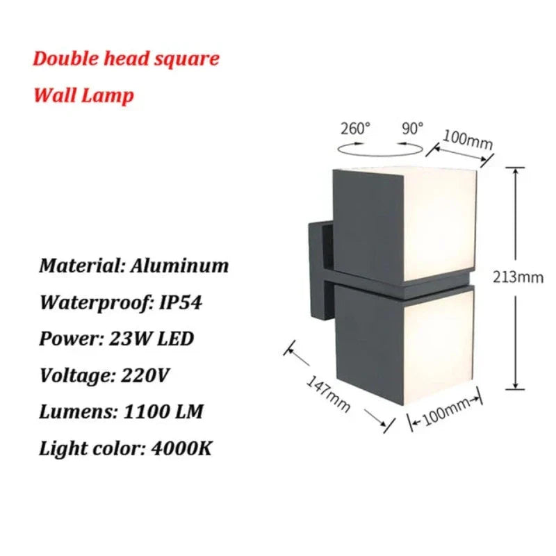 LichtStijl - LED Buitenwandlamp voor Moderne Tuinen