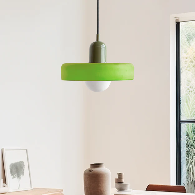 Bauhaus Kleurvolle Glazen Hanglamp