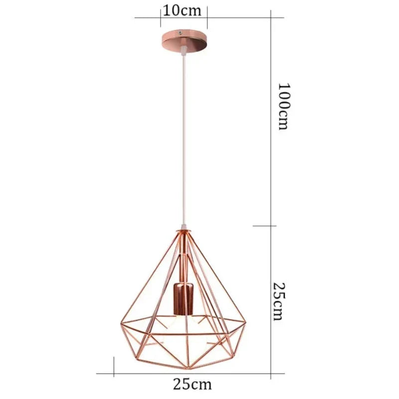 RetroLux - Hanglamp met Industrieel Metalen Frame