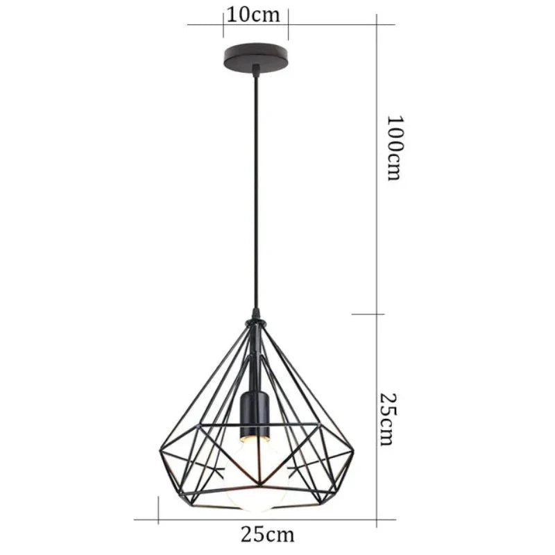 RetroLux - Hanglamp met Industrieel Metalen Frame