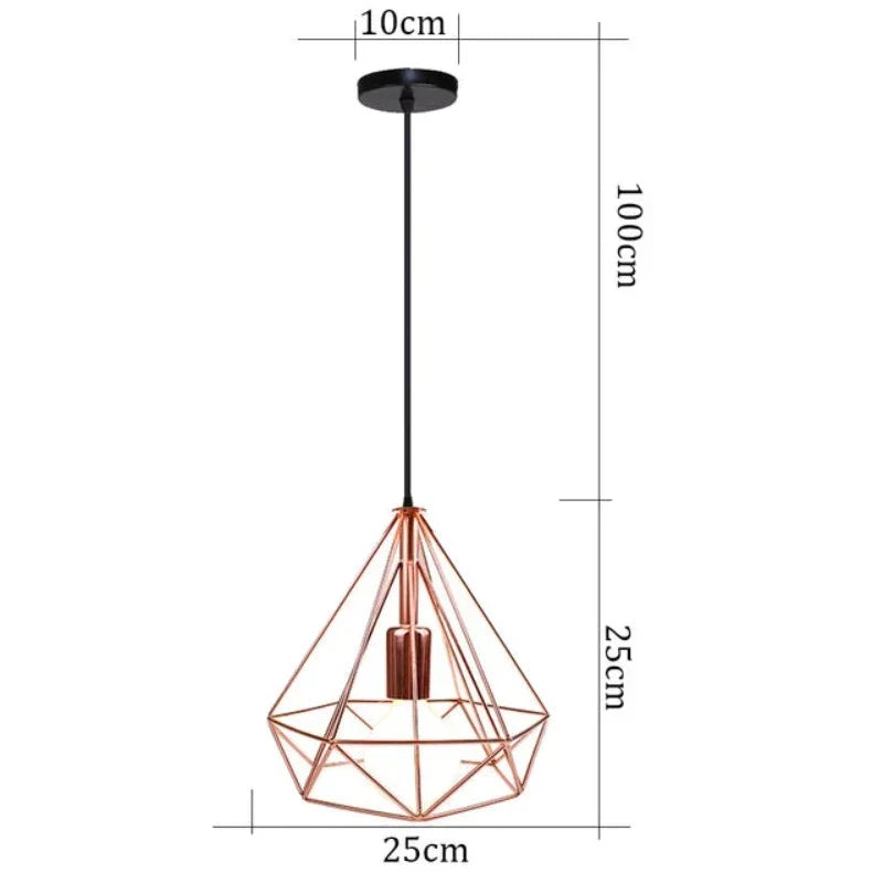 RetroLux - Hanglamp met Industrieel Metalen Frame