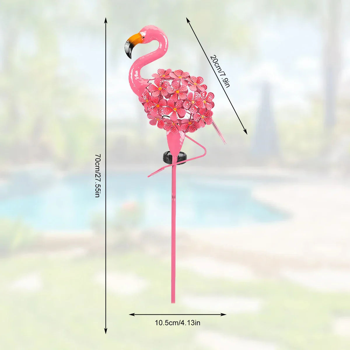 TropiGlow – Solar Flamingo Tuinlamp – LED Decoratief Licht voor Buiten, Weerbestendig & Zonne-energie