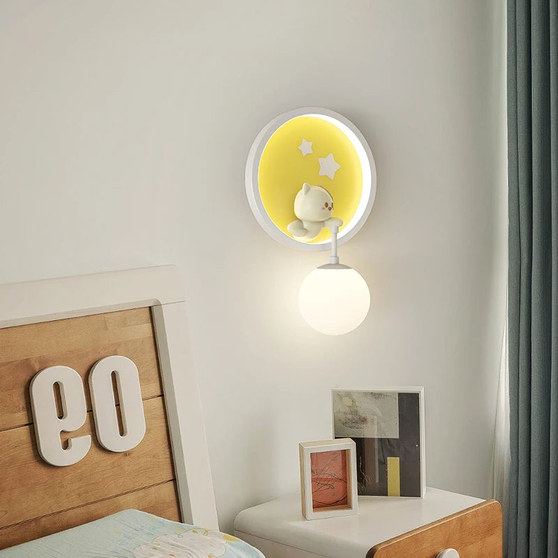 RomanticWall - Kinderkamer Wandlamp met Dierenmotief