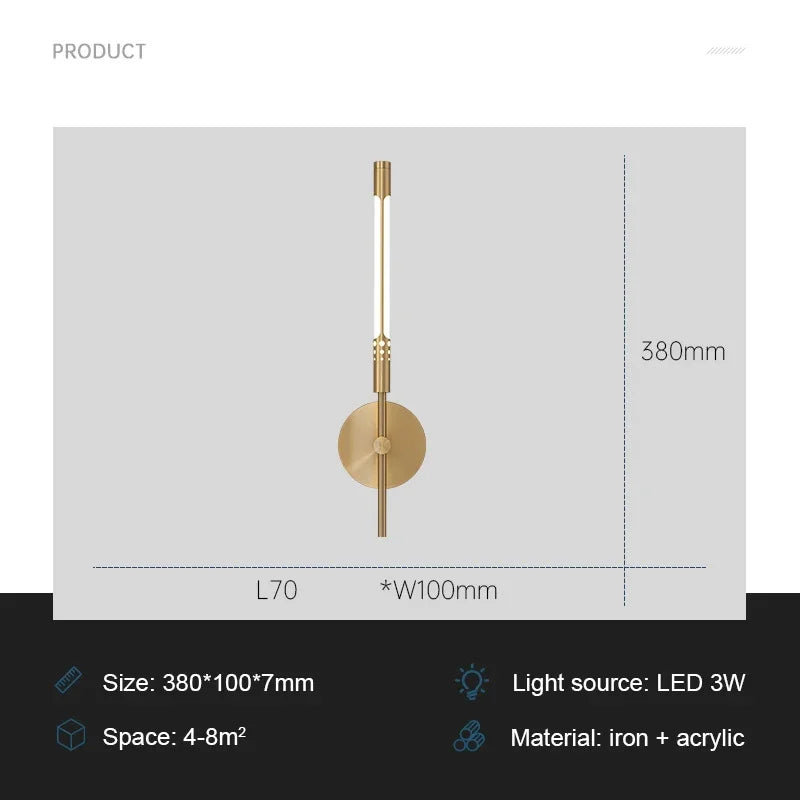 ModernLux - Led Wandlamp Luxe Binnenverlichting Sconces voor Woonkamer en Slaapkamer