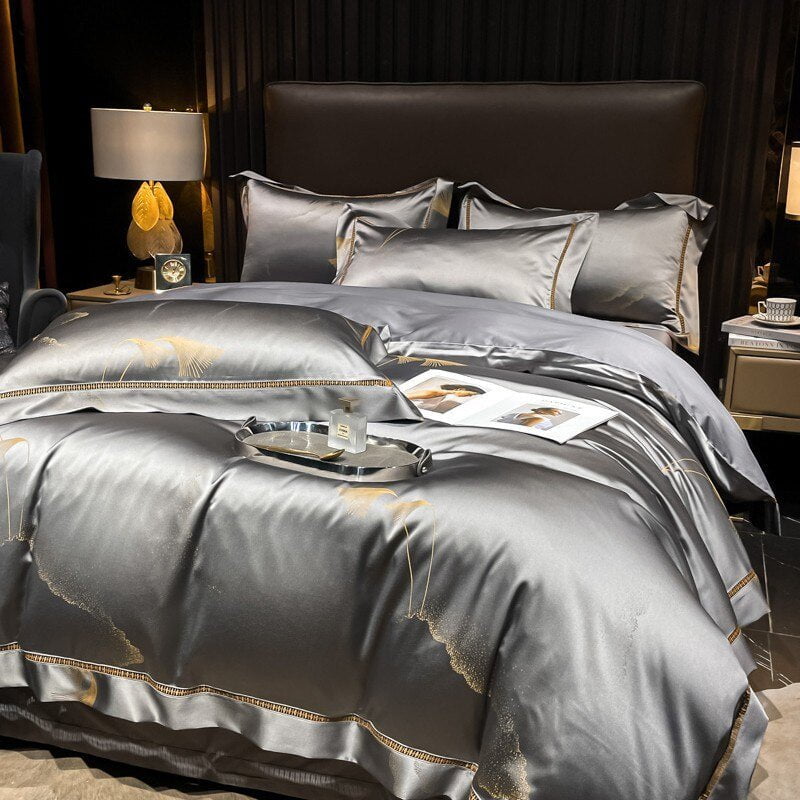 Golden Mist Duvet Cover Set - Egyptisch Katoen